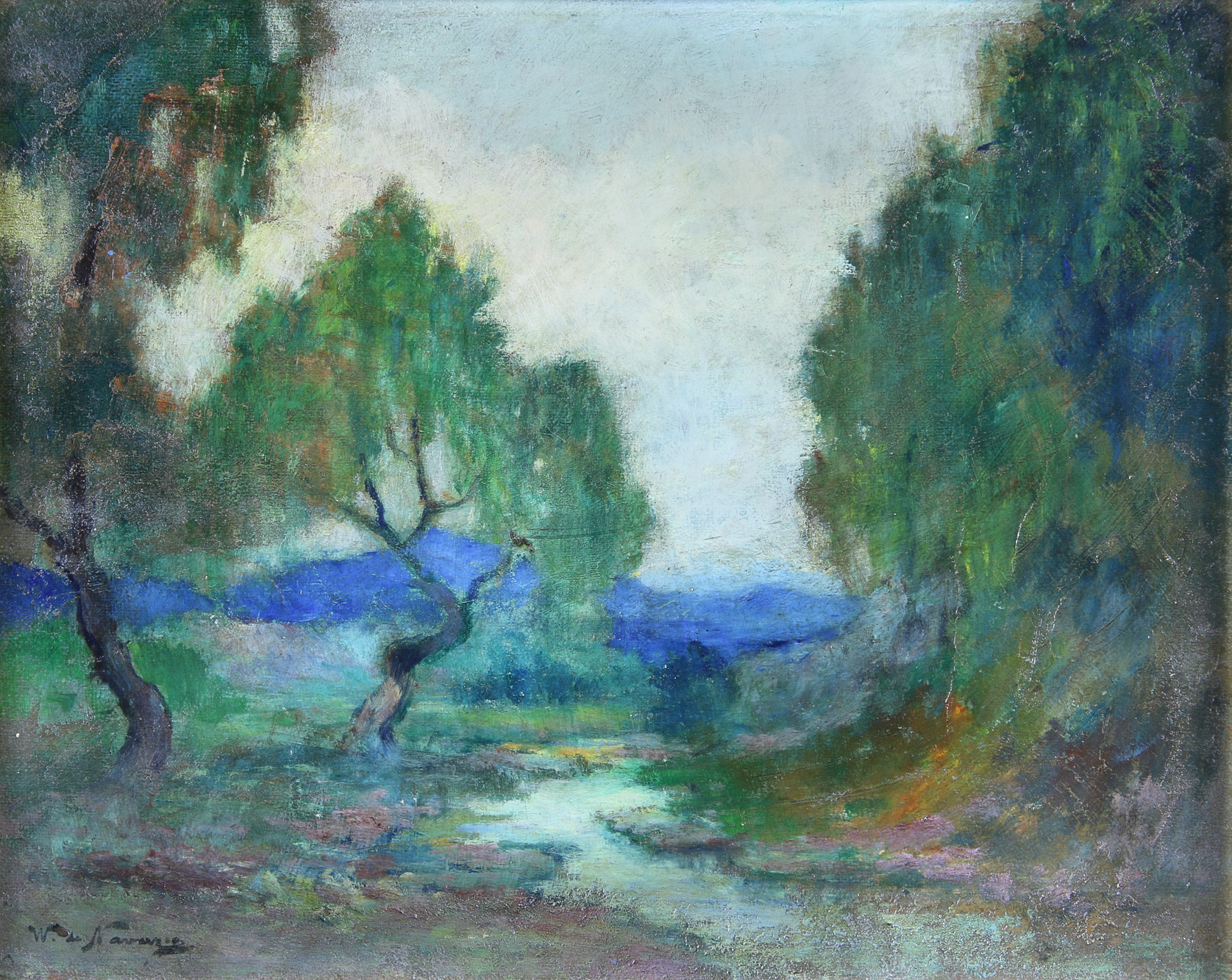 NAVAZIO, Walter de 'PAISAJE CON ARROYO'