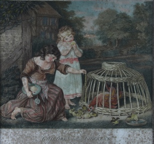 Lote 198: 'CHILDREN FEEDING CHICKENS' 'CHILDREN FEEDING CHICKENS'