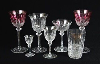 Lote 522: CONJUNTO DE COPAS DE CRISTAL FRANCES ST. LOUIS.  CONJUNTO DE COPAS DE CRISTAL FRANCES ST. LOUIS. 