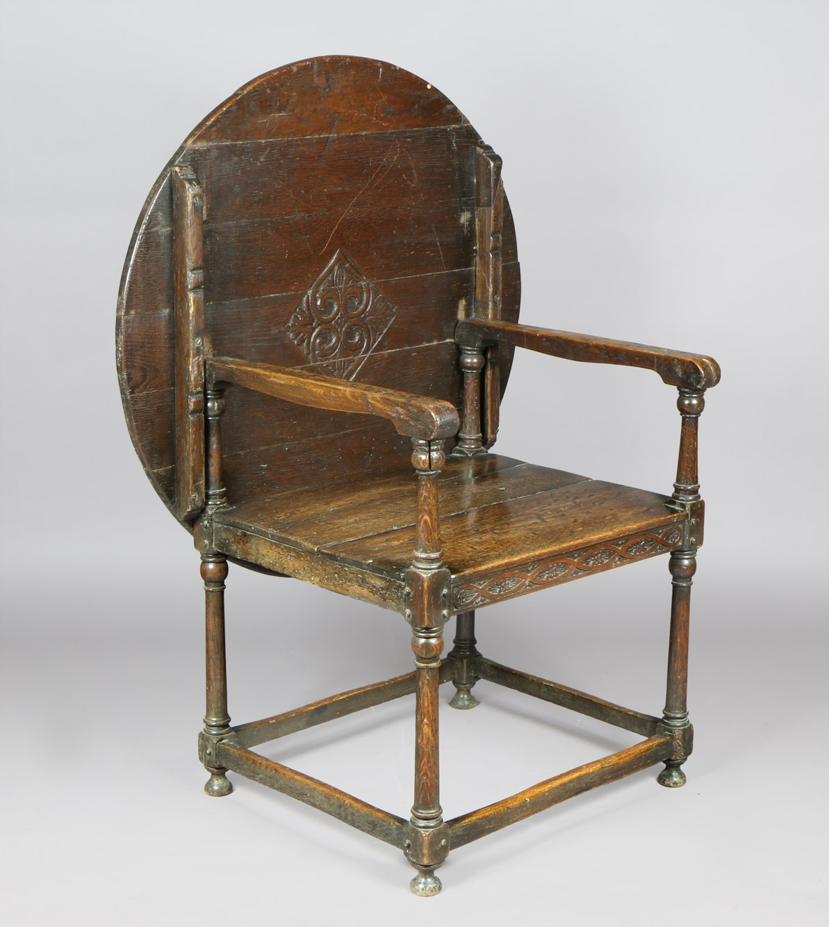  ANTIGUA TABLE CHAIR INGLESA CONVERTIBLE SIGLO XIX. 