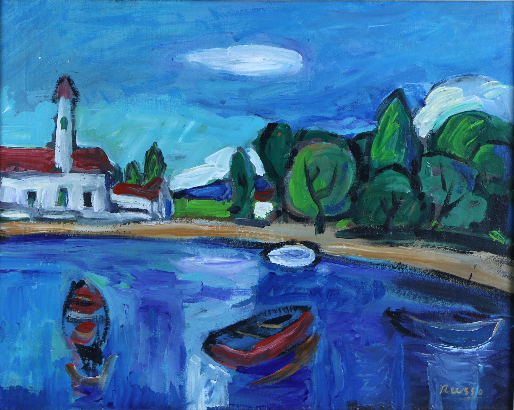 RUSSO, Raúl 'PAISAJE COSTERO' 