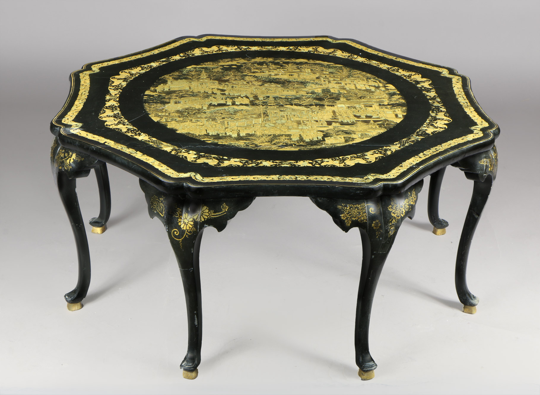 MESA BAJA CHINA DE FORMA OCTOGONAL. MESA BAJA CHINA DE FORMA OCTOGONAL.