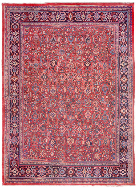 ALFOMBRA PERSA MAHAL DE LANA TEJIDA A MANO. ALFOMBRA PERSA MAHAL DE LANA TEJIDA A MANO.