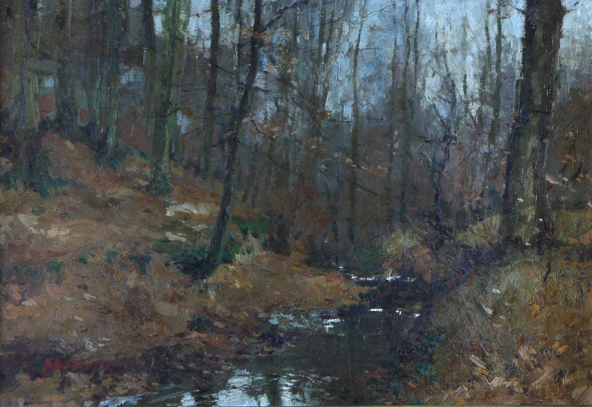 BASTIEN, Alfred 'PAISAJE CON CURSO DE AGUA' BASTIEN, Alfred 'PAISAJE CON CURSO DE AGUA'