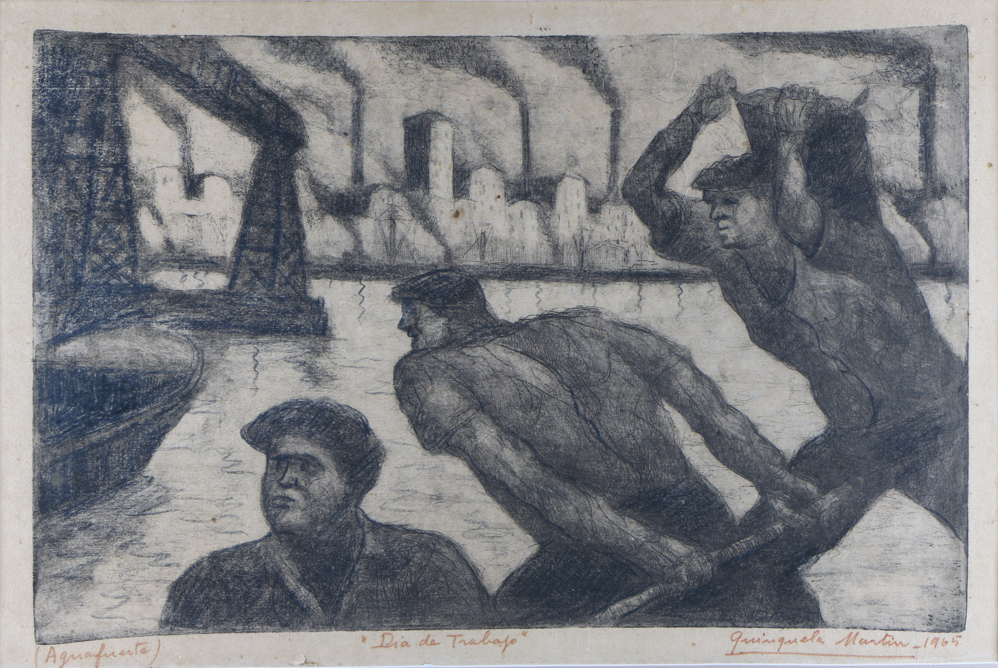 QUINQUELA MARTIN, Benito 'DIA DE TRABAJO'