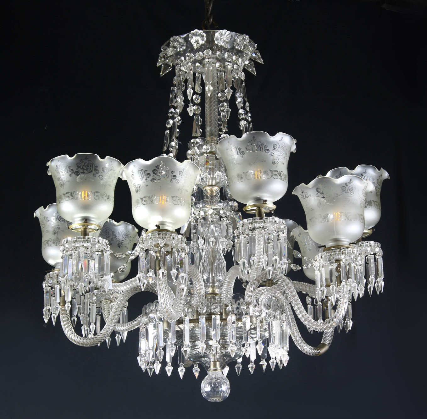 ARAÑA ESTILO INGLES DE DIEZ BRAZOS. ARAÑA ESTILO INGLES DE DIEZ BRAZOS.