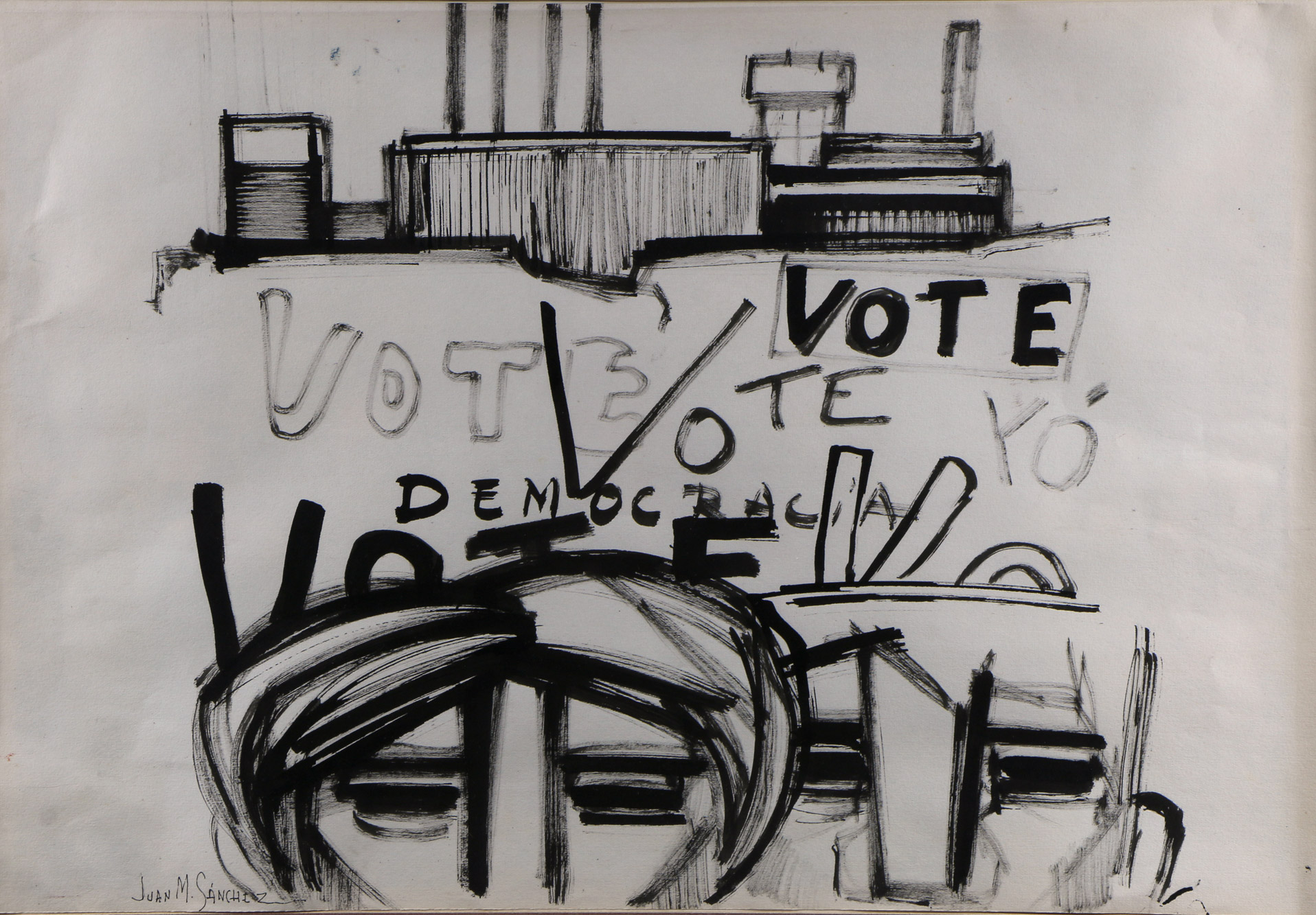 SANCHEZ, Juan Manuel 'VOTE DEMOCRACIA' 