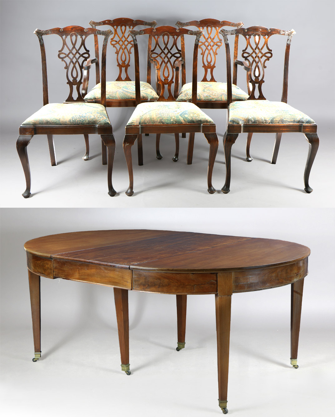  CONJUNTO DE  ESTILO INGLES PARA COMEDOR. 