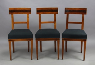 Lote 201: SEIS ANTIGUAS SILLAS FRANCESAS ESTILO DIRECTORIO.  SEIS ANTIGUAS SILLAS FRANCESAS ESTILO DIRECTORIO. 