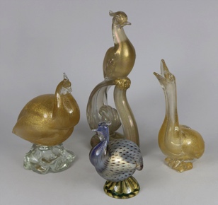 Lotes 525, 526, 527 y 528: 
																		FIGURA ITALIANA DE VIDRIO ARTISTICO DE MURANO.
																		FIGURA ITALIANA DE VIDRIO ARTISTICO DE MURANO.
																		FIGURA ITALIANA DE VIDRIO ARTISTICO DE MURANO.
																		FIGURA ITALIANA DE VIDRIO ARTISTICO DE MURANO.