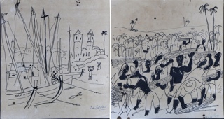 Lote 68: PAEZ VILARÓ, Carlos 'PUERTO' 'RECOLECTORES' 