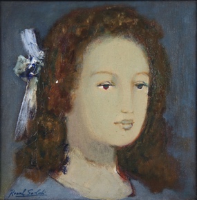 Lote 43: SOLDI, Raúl   'RETRATO DE CHICA CON MOÑO'