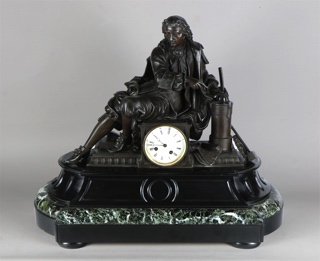 Lote 456: GRAN RELOJ FRANCES DE APOYO SIGLO XIX.  GRAN RELOJ FRANCES DE APOYO SIGLO XIX. 