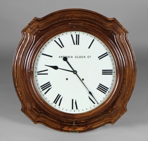 Lote 565: GRAN RELOJ DE APPLIQUE ANSONIA CON SONERIA.  GRAN RELOJ DE APPLIQUE ANSONIA CON SONERIA. 