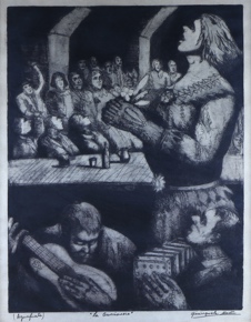 Lote 176: QUINQUELA MARTIN, Benito 'LA CANCIONERA'
