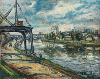 Lote 134: AYLLON, Fernando Pascual 'ALSINA, A ORILLAS DEL RIACHUELO'