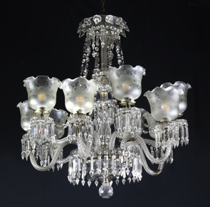 Lote 515: ARAÑA ESTILO INGLES DE DIEZ BRAZOS.  ARAÑA ESTILO INGLES DE DIEZ BRAZOS. 