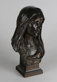 Lote 585: MARIOTON, Eugène 'BUSTO DE VIRGEN' 