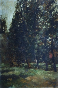 Lote 98: HERBST, Thomas Ludwig 'PAISAJE ARBOLADO' 