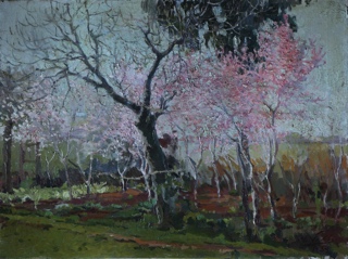 Lote 136: VALLS SANMARTIN, Ernesto 'CASTAÑOS EN FLOR'