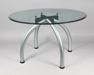 Lote 235: MESA CIRCULAR DE DISEÑO MODERNO PARA CENTRO.   MESA CIRCULAR DE DISEÑO MODERNO PARA CENTRO.  