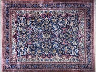 Lote 395: GRAN ALFOMBRA PERSA DE LANA TEJIDA A MANO.  GRAN ALFOMBRA PERSA DE LANA TEJIDA A MANO. 