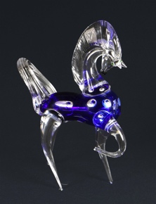 Lote 685: CABALLO RUSO DE VIDRIO ARTISTICO.  CABALLO RUSO DE VIDRIO ARTISTICO. 