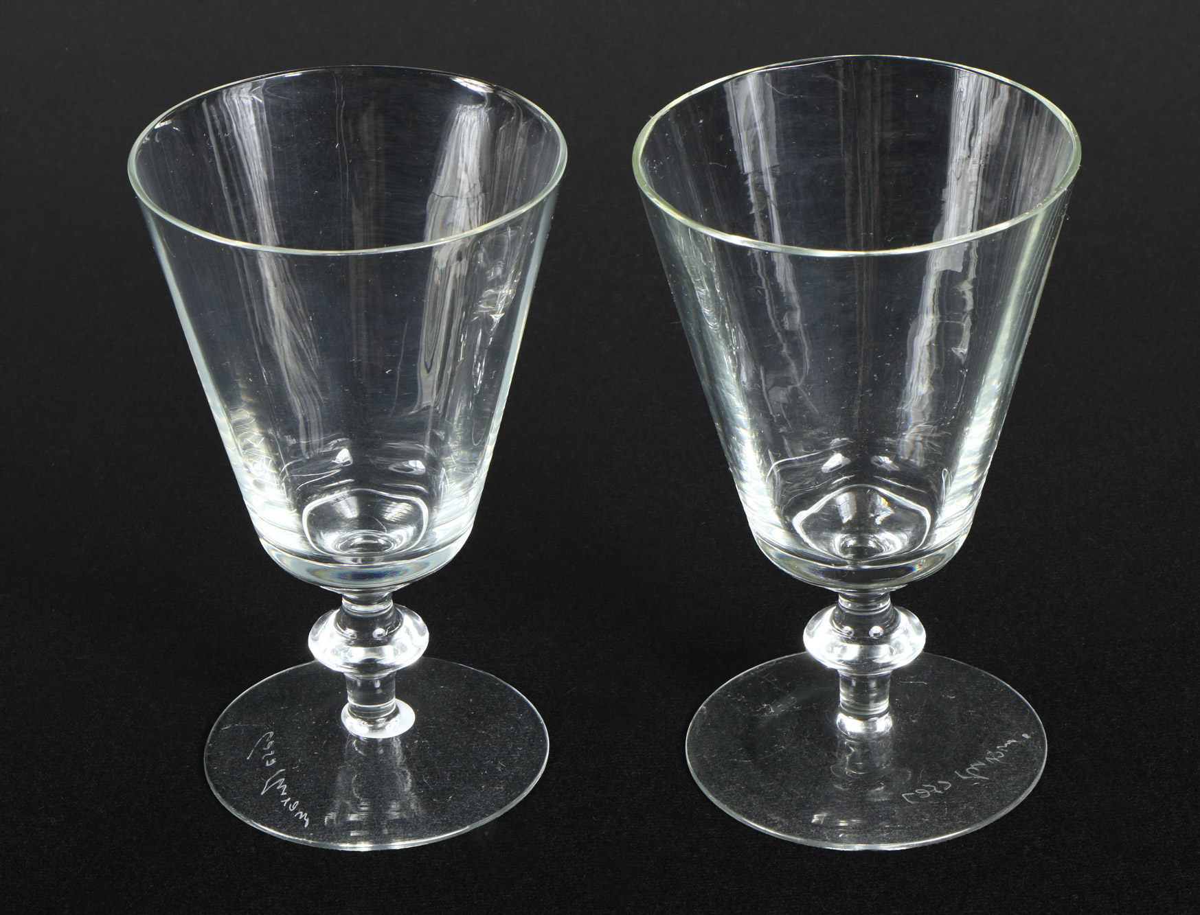  DIEZ COPAS DE VIDRIO DE MURANO PARA AGUA.