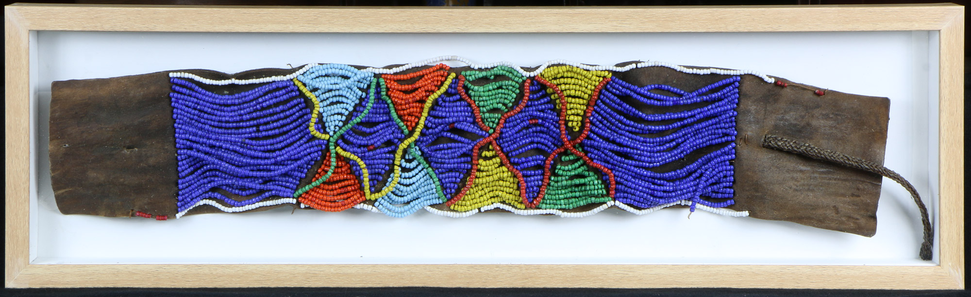  ANTIGUO CINTURON DE CUERO PEHUENCHE LLAMADO 'QUEPIQUE'.