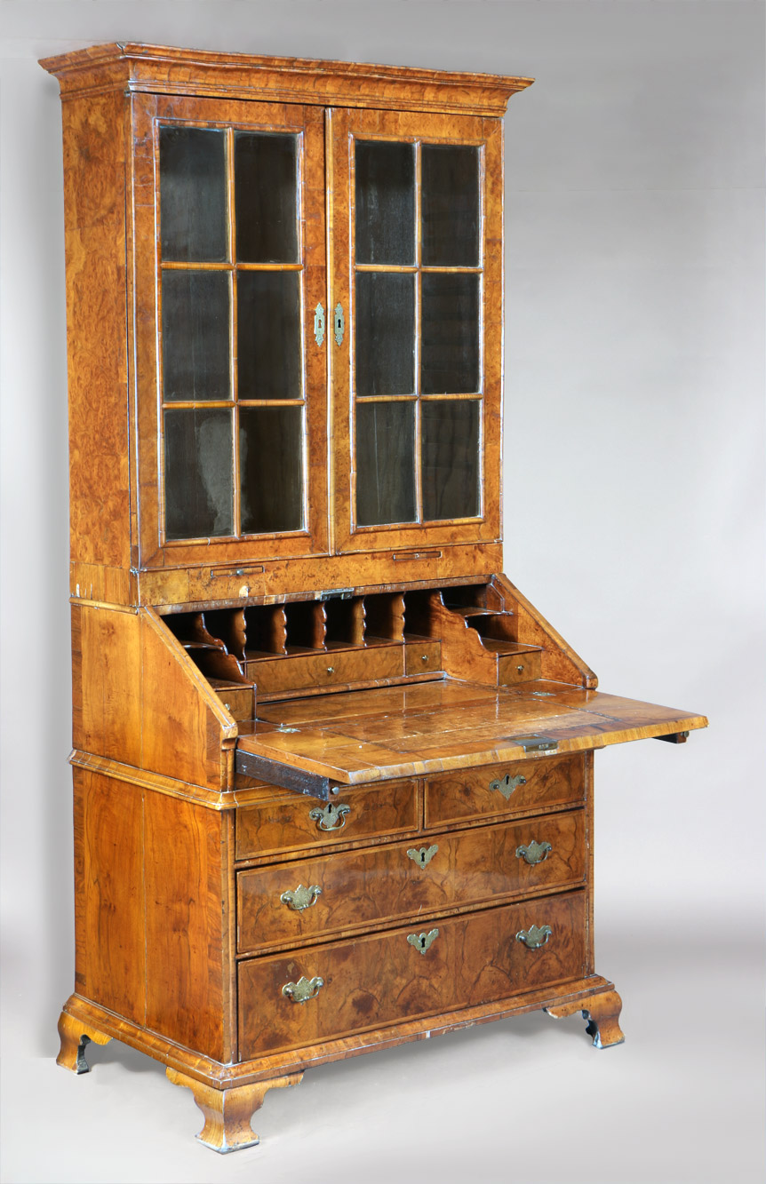 ANTIGUO BUREAU BOOKCASE INGLES JORGE II. ANTIGUO BUREAU BOOKCASE INGLES JORGE II.