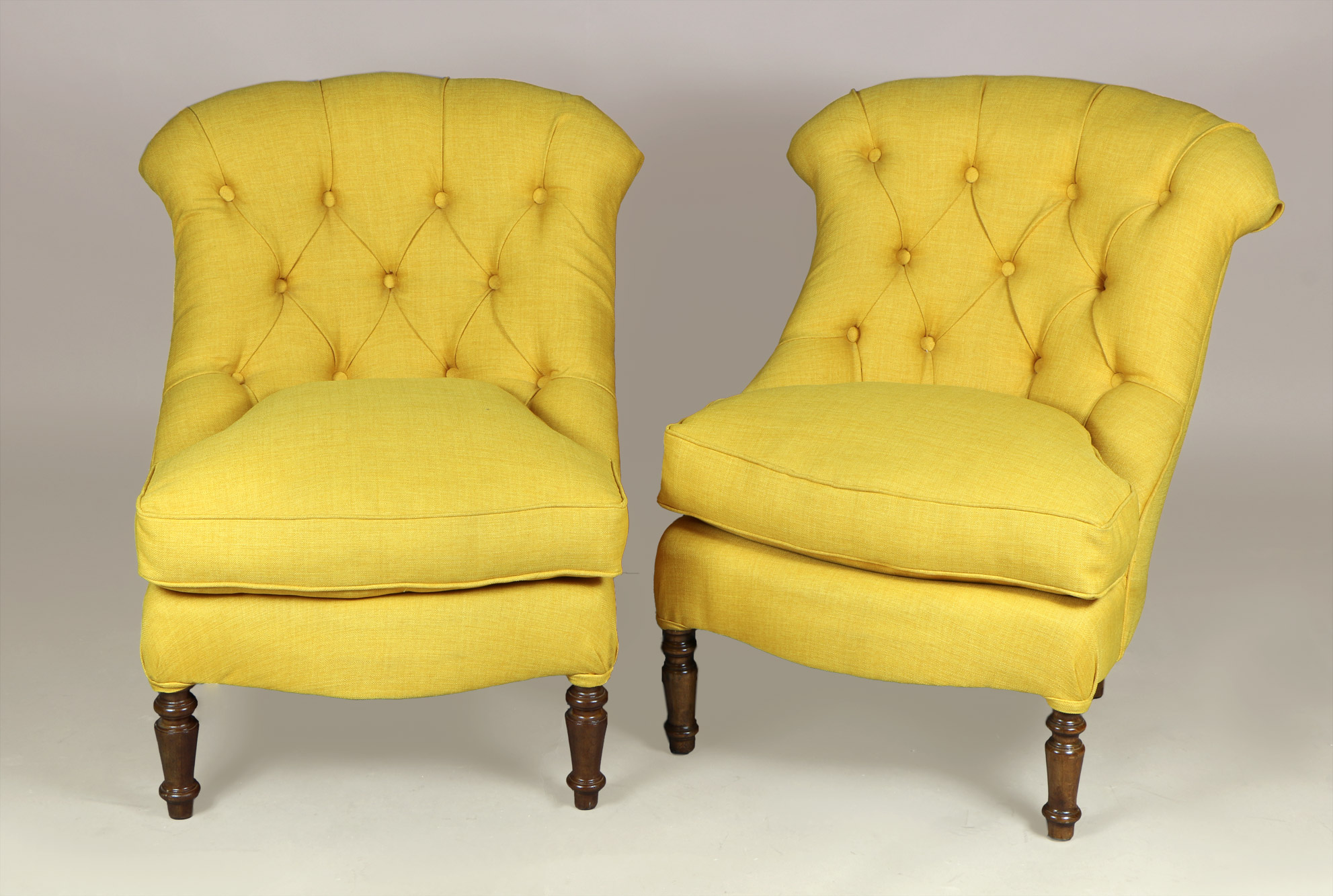  PAR DE ANTIGUAS BUTACAS INGLESAS VICTORIANAS. 