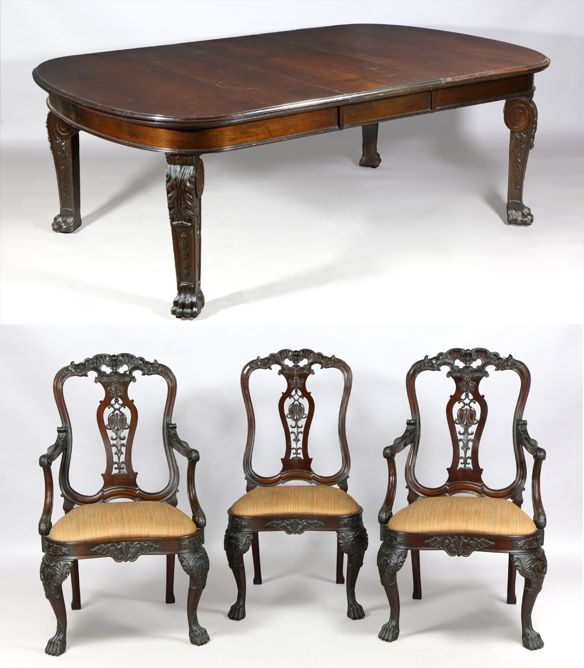 JUEGO INGLES DE ESTILO REGENCY PARA COMEDOR. JUEGO INGLES DE ESTILO REGENCY PARA COMEDOR.