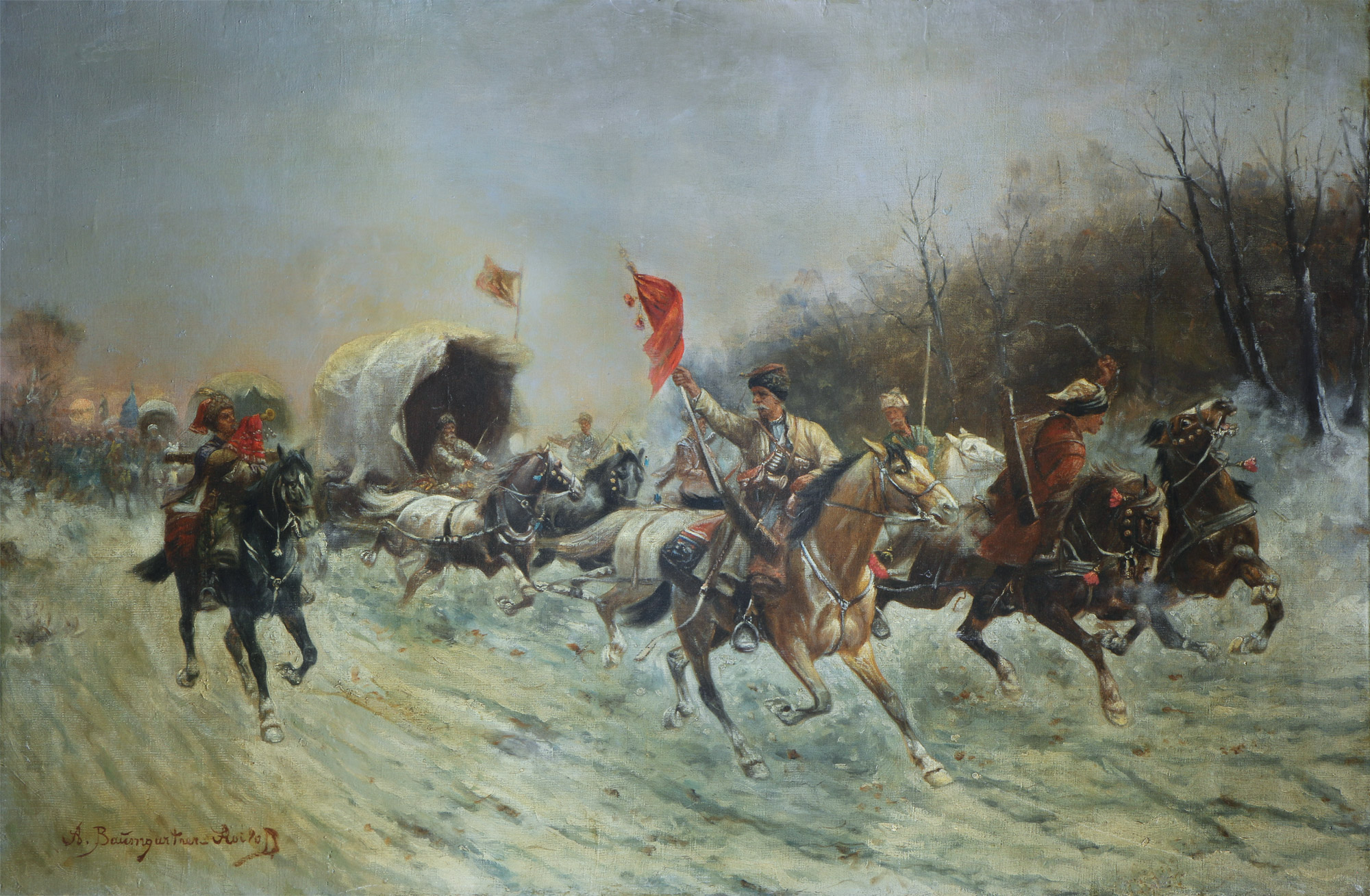 STOILOFF-BAUMGARTNER, Adolf  'CARAVANA EN SIBERIA' 