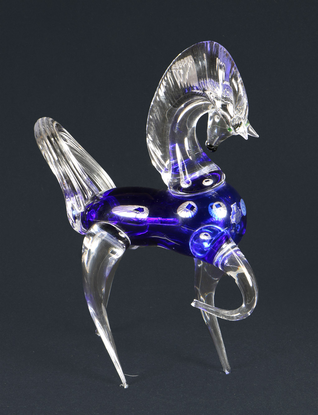 CABALLO RUSO DE VIDRIO ARTISTICO. CABALLO RUSO DE VIDRIO ARTISTICO.
