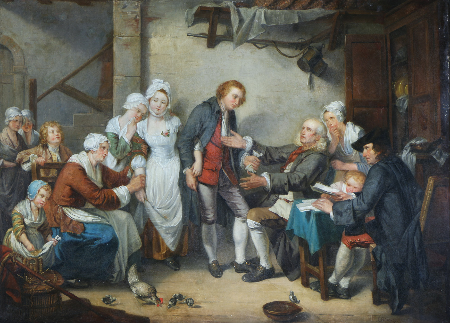 GREUZE, Jean Baptiste 'L´ACORDÉE DU VILLAGE' GREUZE, Jean Baptiste 'L´ACORDÉE DU VILLAGE'