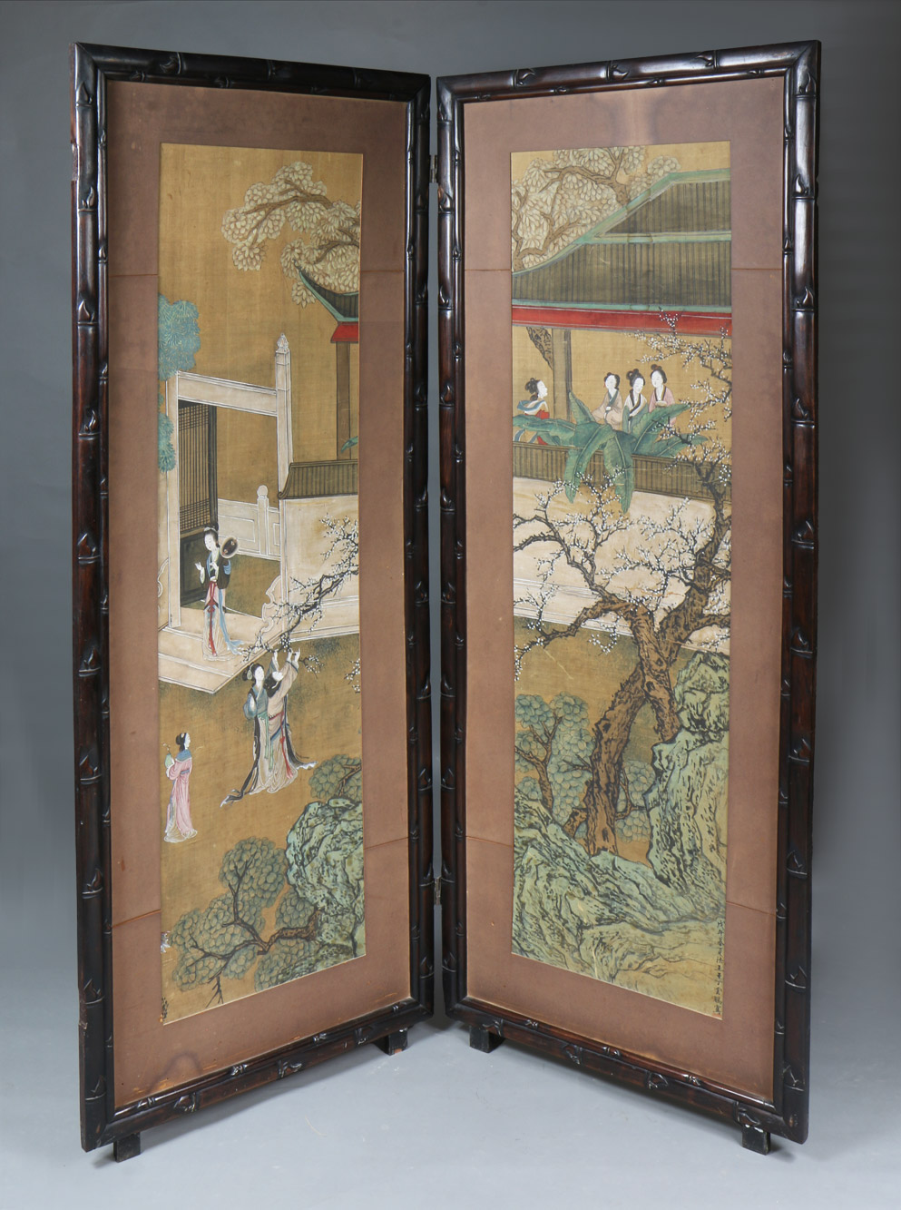  BIOMBO JAPONES FORMADO POR DOS HOJAS.