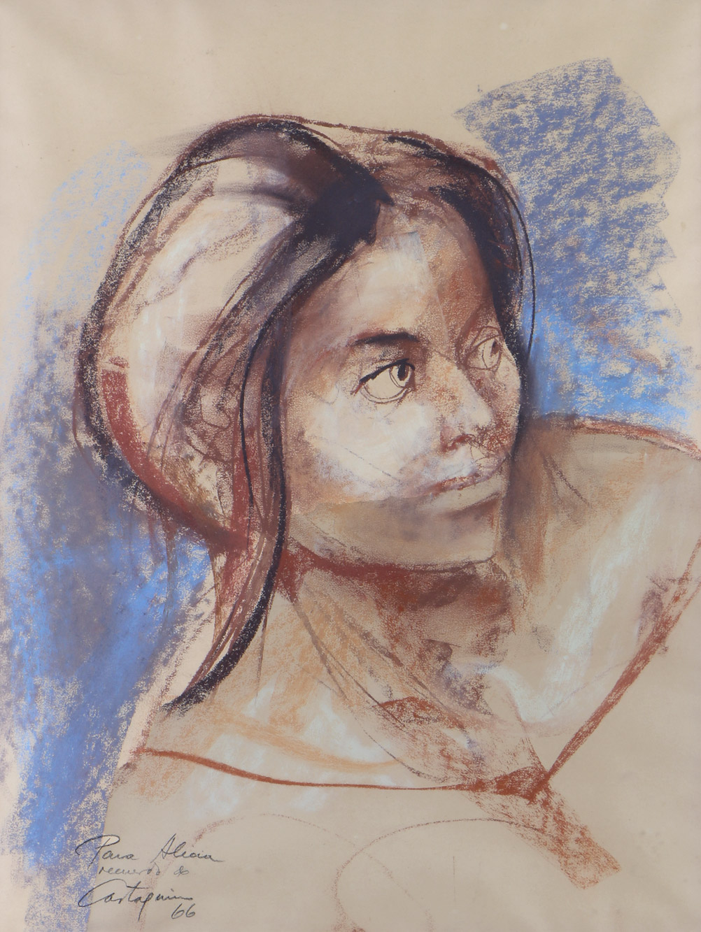 CASTAGNINO, Juan Carlos 'RETRATO DE MUJER DE PERFIL' CASTAGNINO, Juan Carlos 'RETRATO DE MUJER DE PERFIL'