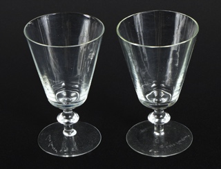 Lote 746: DIEZ COPAS DE VIDRIO DE MURANO PARA AGUA. DIEZ COPAS DE VIDRIO DE MURANO PARA AGUA.