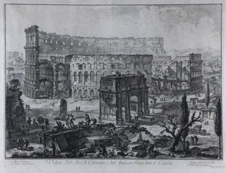 Lote 141: ANTIGUO GRABADO ITALIANO DE PIRANESI. ANTIGUO GRABADO ITALIANO DE PIRANESI.