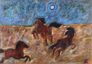 Lote 101: ROJO, Octavio 'SIGUIENDO A LA YEGUA' 