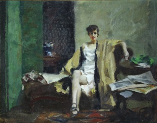 Lote 29: NISSL, Rudolf 'RETRATO DE MUJER SENTADA' 