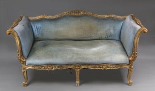 Lote 164: ANTIGUO CANAPE FRANCES DE ESTILO LUIS XV. ANTIGUO CANAPE FRANCES DE ESTILO LUIS XV.