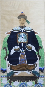 Lote 34: ANTIGUO KAKEMONO CHINO PINTADO SOBRE PAPEL.  ANTIGUO KAKEMONO CHINO PINTADO SOBRE PAPEL. 