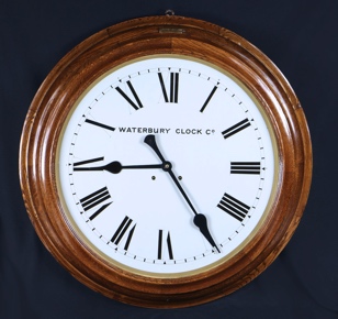 Lote 481: GRAN RELOJ AMERICANO DE APPLIQUE MARCA WATERBURY.  GRAN RELOJ AMERICANO DE APPLIQUE MARCA WATERBURY. 