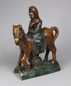 Lote 508: ANTIGUA TEJA CHINA DE ALFARERIA ESMALTADA. ANTIGUA TEJA CHINA DE ALFARERIA ESMALTADA.