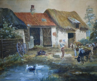 Lote 86: 'ESCENA DE GRANJA'  'ESCENA DE GRANJA' 