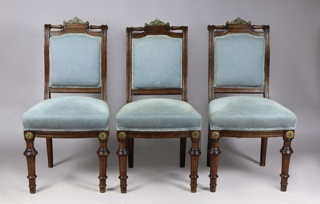 Lote 316: CUATRO SILLAS DE ESTILO FRANCES. CUATRO SILLAS DE ESTILO FRANCES.