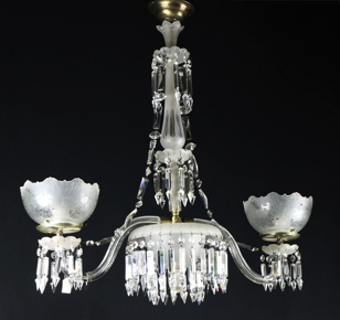 Lote 519: ARAÑA COLONIAL INGLESA DE MEDIO CRISTAL. ARAÑA COLONIAL INGLESA DE MEDIO CRISTAL.