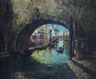 Lote 14: COMOLLI, Luigi 'CANAL DE VENECIA'
