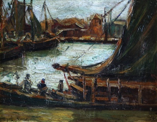 Lote 16: QUINQUELA MARTIN, Benito 'MAÑANA LUMINOSA'